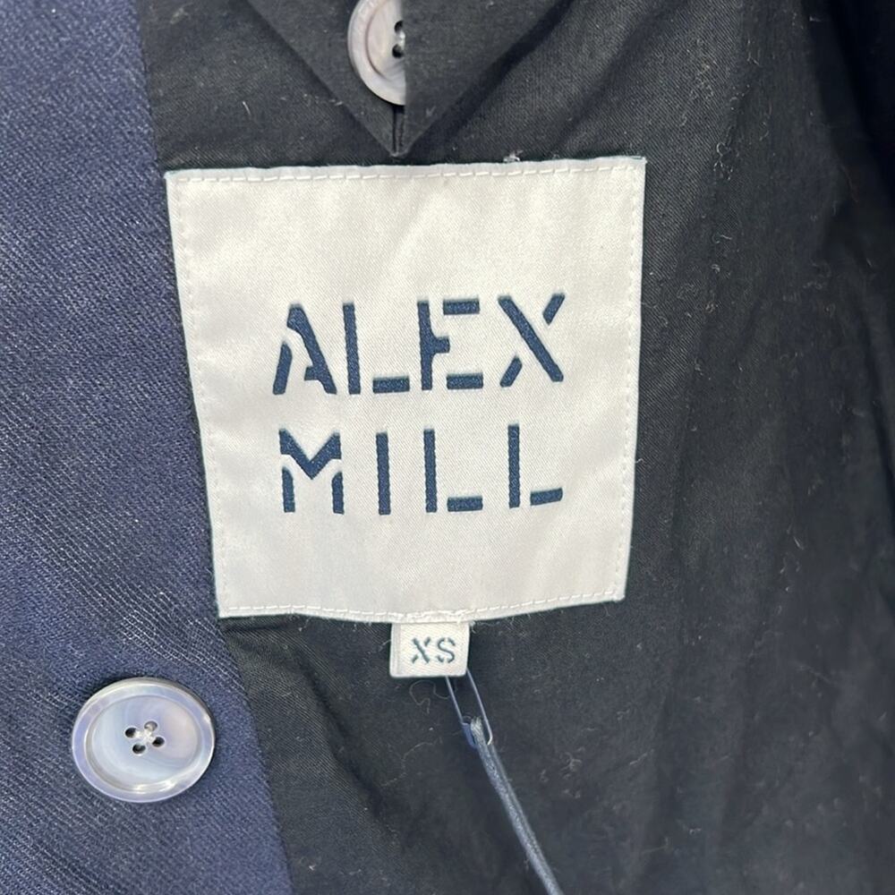 Alex Mill Women's Bre Double Breasted Blazer in Linen - Dark Navy - XS - NWT - Picture 5 of 9